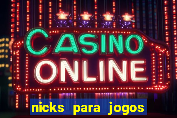 nicks para jogos de tiro